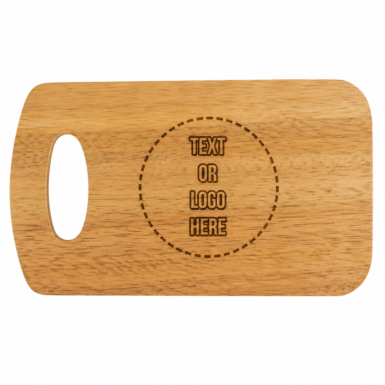 Personalised Engraved Wooden Board with Handle – Small