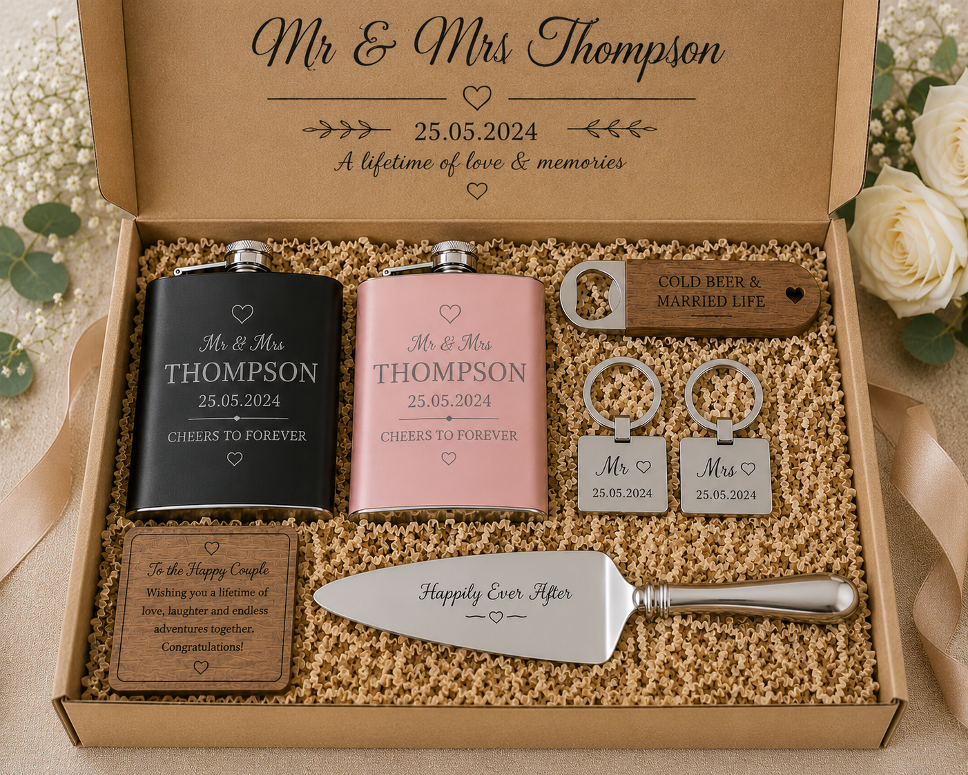 Personalised Wedding Gift Box Set