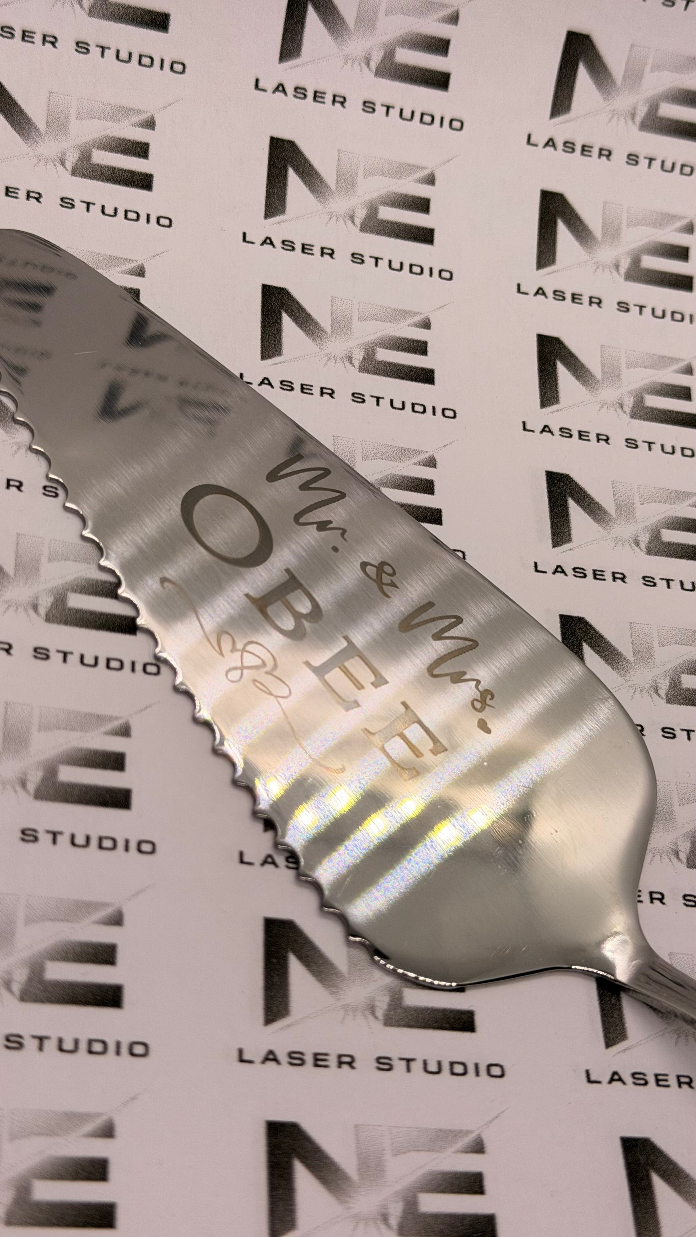 Personalised Engraved Stainless Steel Cake Server