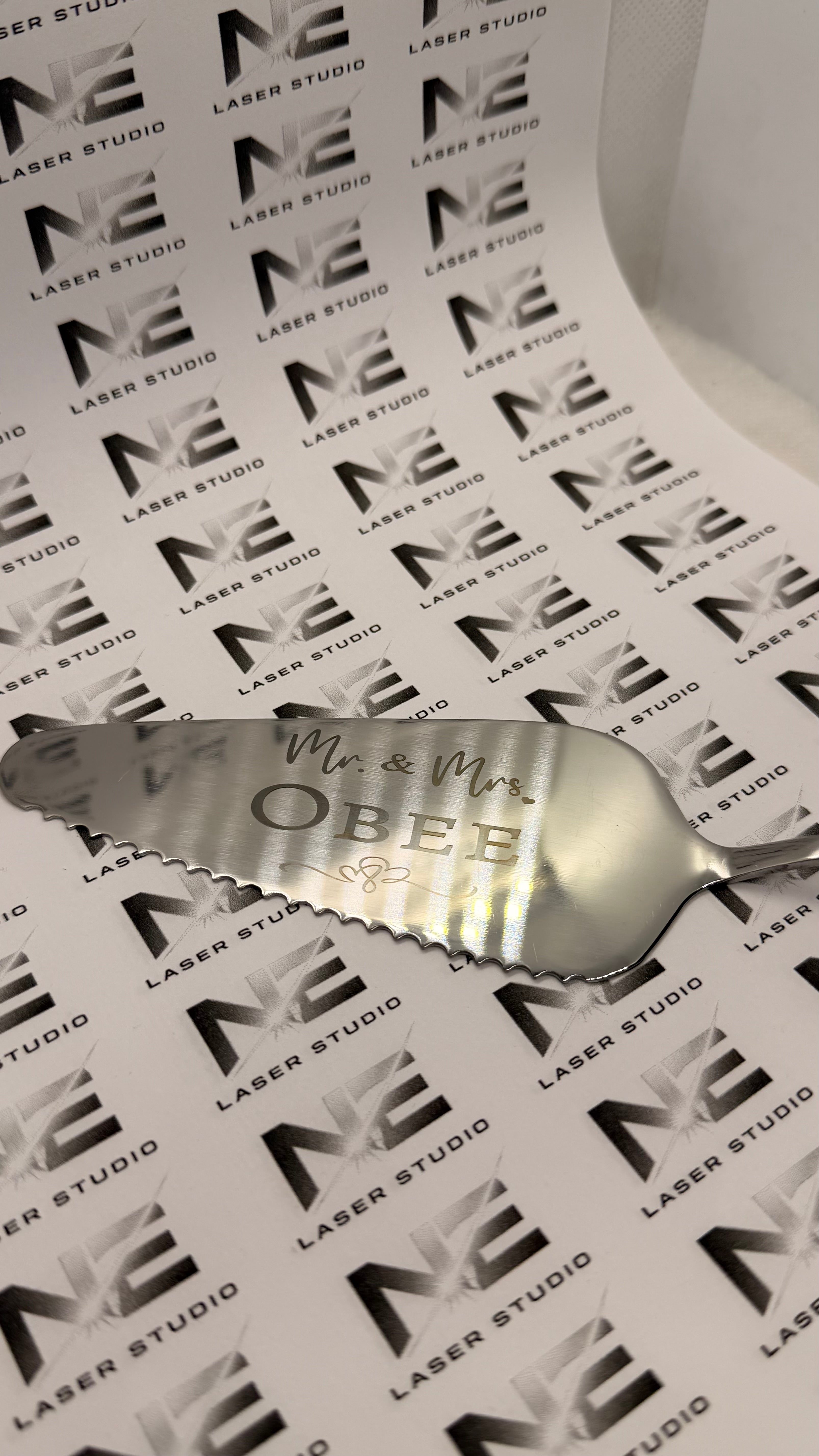 Personalised Engraved Stainless Steel Cake Server