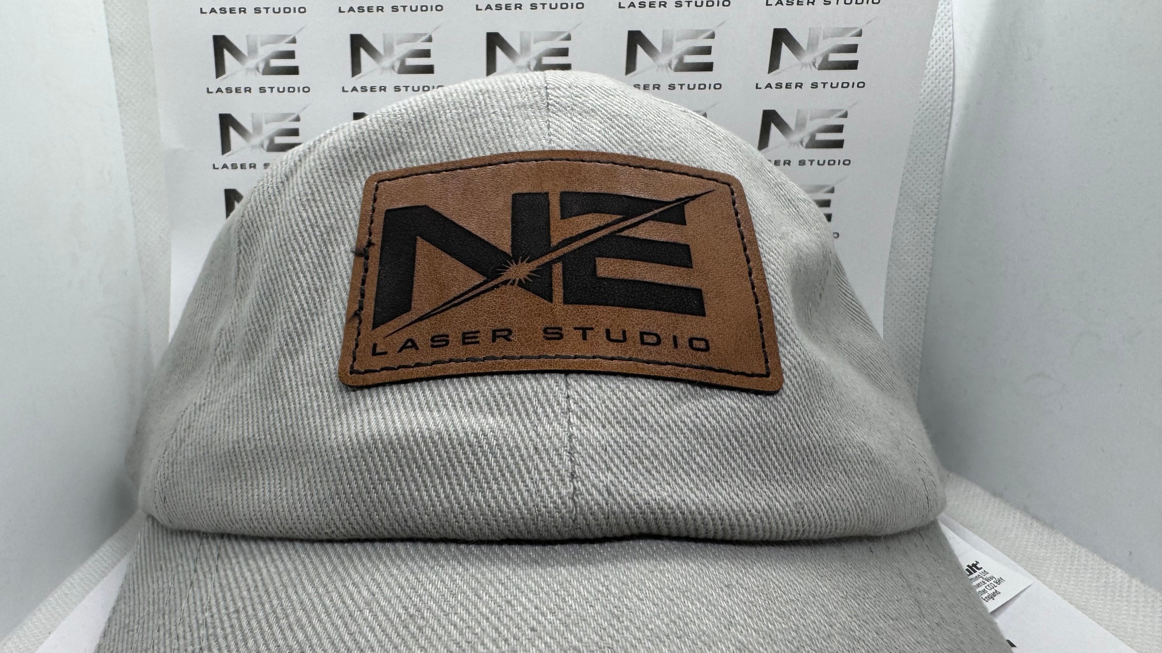 Personalised Leather Patch – Custom Logo or Text | Premium Engraved Patch for Hats, Bags & Clothing
