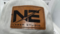 Personalised Leather Patch – Custom Logo or Text | Premium Engraved Patch for Hats, Bags & Clothing