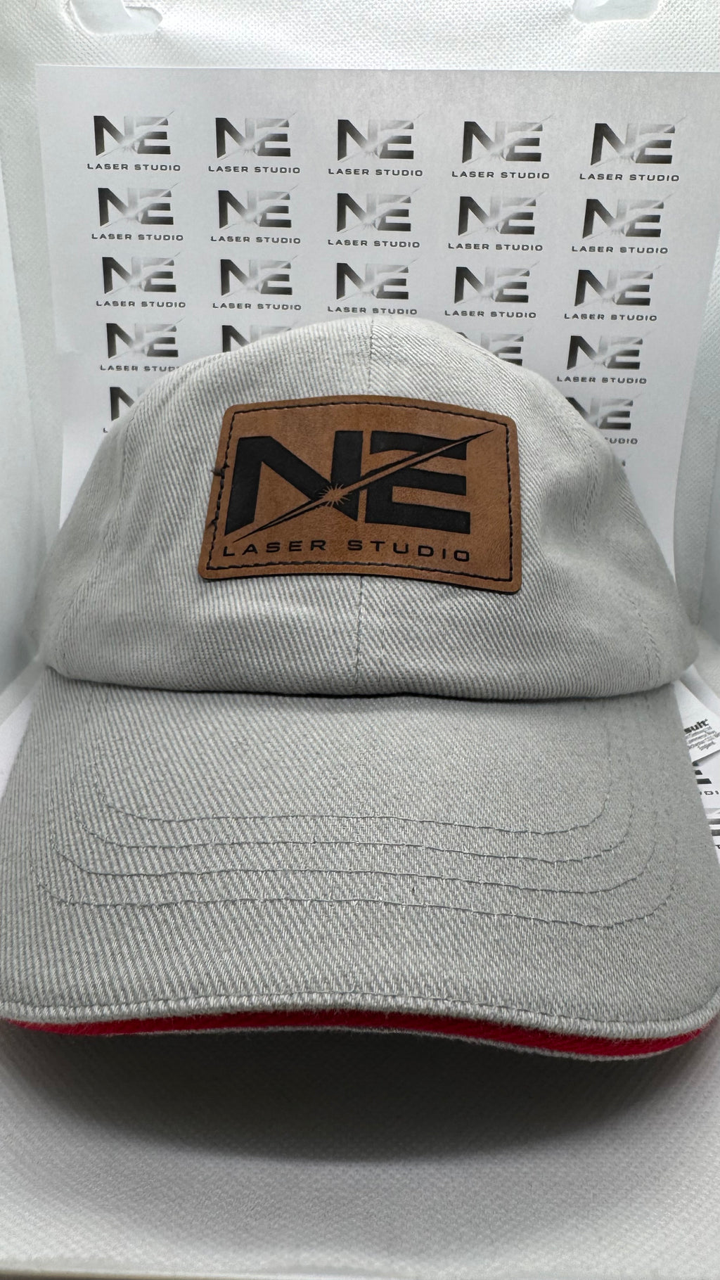 Personalised Leather Patch – Custom Logo or Text | Premium Engraved Patch for Hats, Bags & Clothing